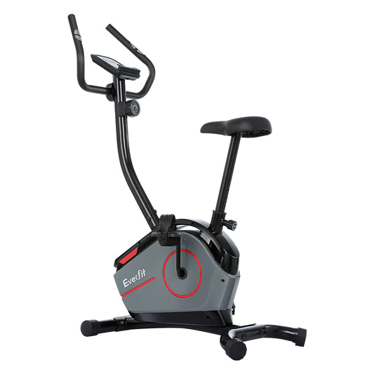 Marlook Magnetic Exercise Bike 8 Levels Upright Bike Fitness Home Gym Cardio