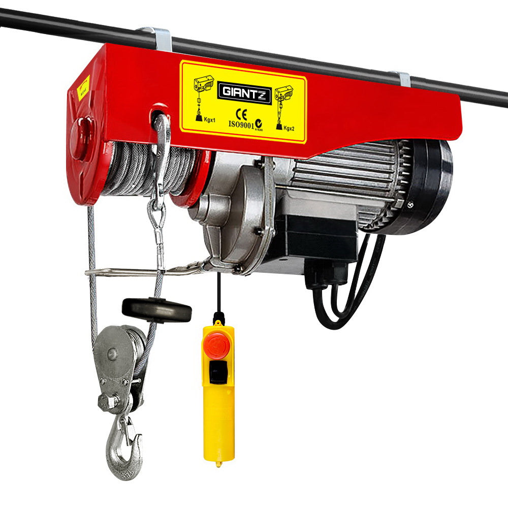 Marlook Electric Hoist Winch 400/800KG Cable 20M Rope Tool Remote Chain Lifting