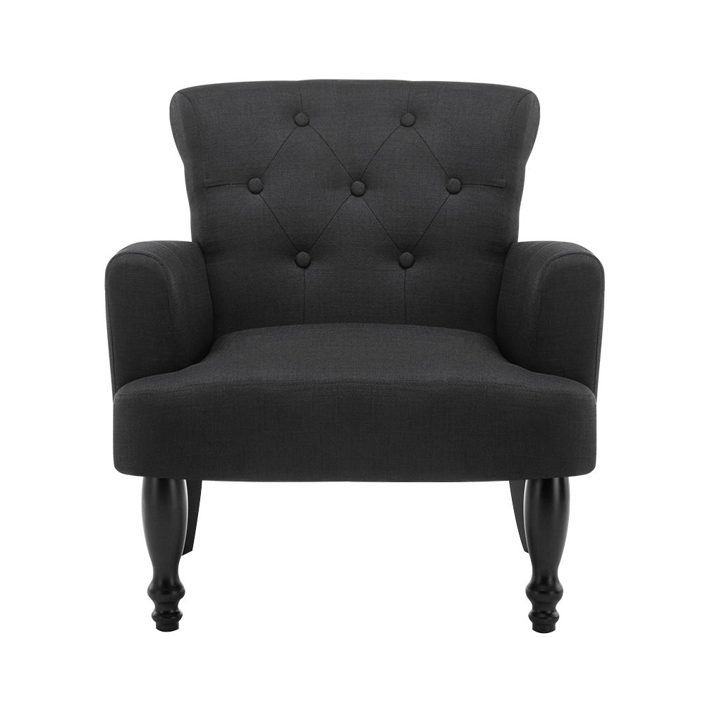 Marlook Armchair Wingback Charcoal Lothair