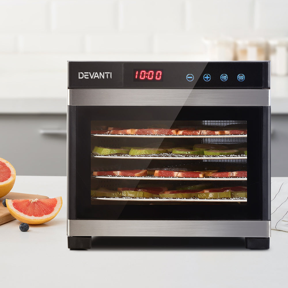 Marlook 6 Trays Food Dehydrator Stainless Steel Tray