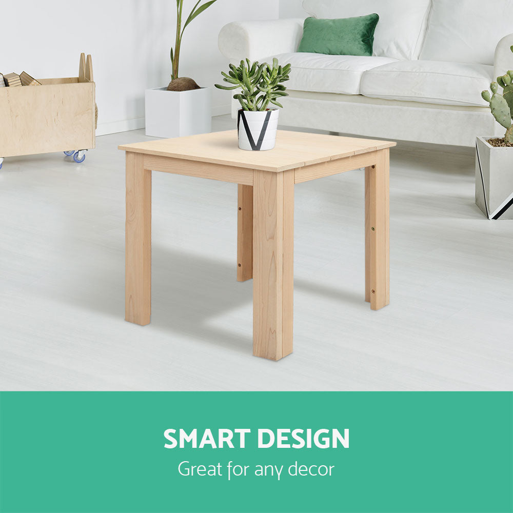 Marlook Coffee Side Table Wooden Desk Outdoor Furniture Camping Garden Natural