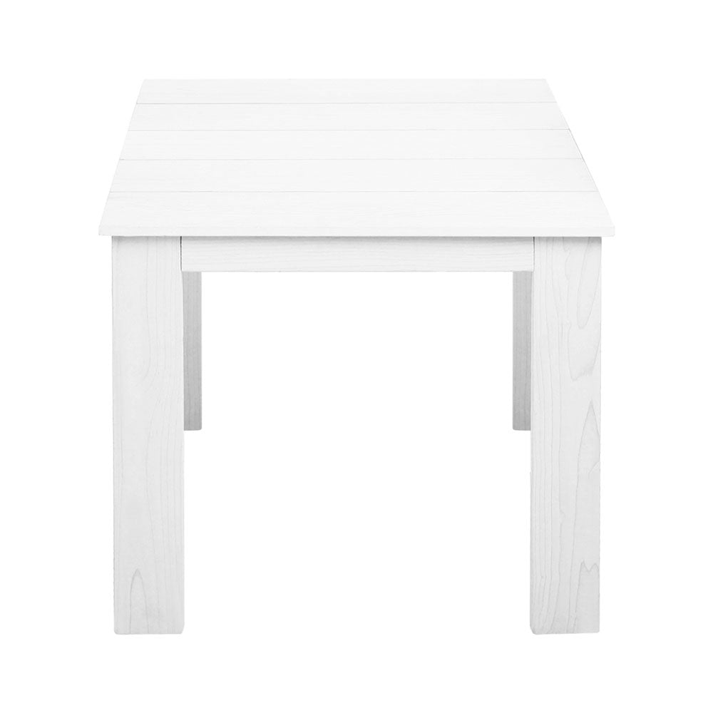 Marlook Coffee Side Table Wooden Desk Outdoor Furniture Camping Garden White
