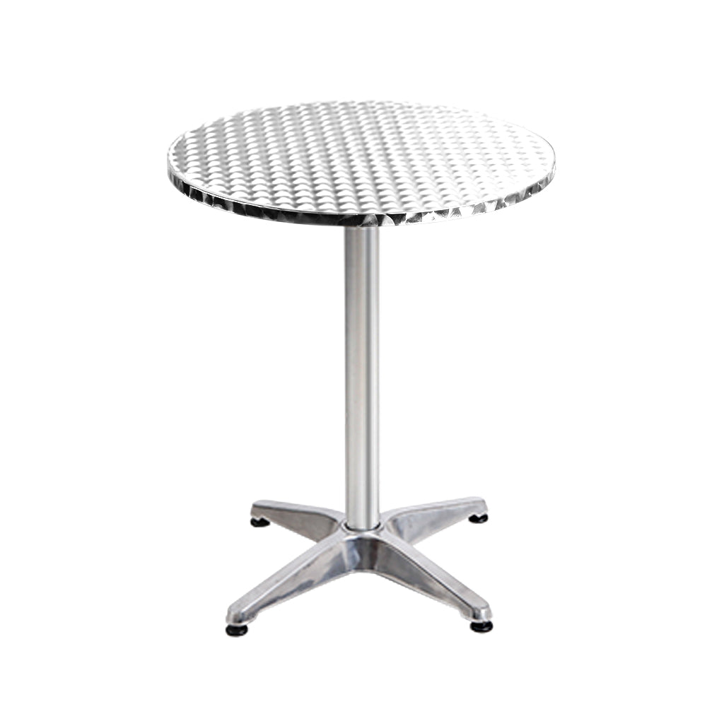 Marlook Set of 4 Outdoor Bar Table Aluminium Round 70/110CM