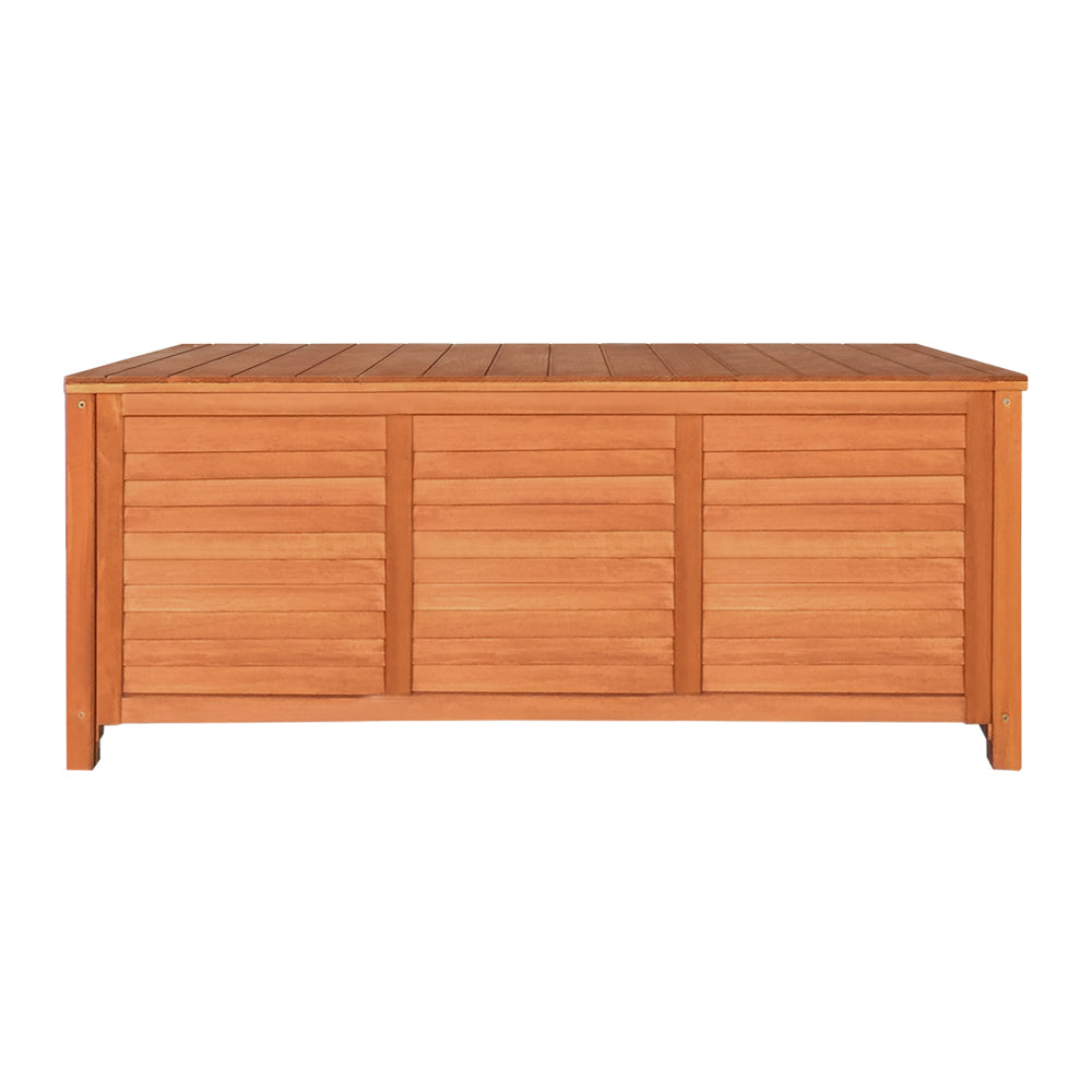 Marlook Outdoor Storage Bench Box 210L Wooden Patio Furniture Garden Chair Seat