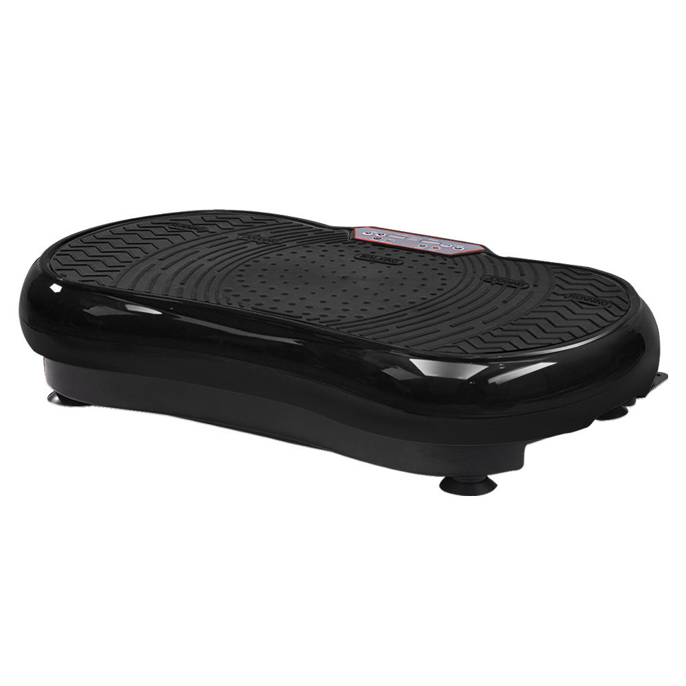 Marlook Vibration Machine Platform Vibrator Resistance Rope Home Fitness Black