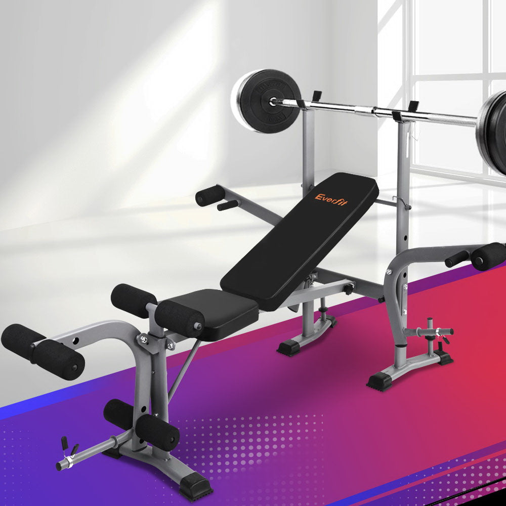 Marlook Weight Bench 8 in 1 Bench Press Adjustable Home Gym Station 200kg