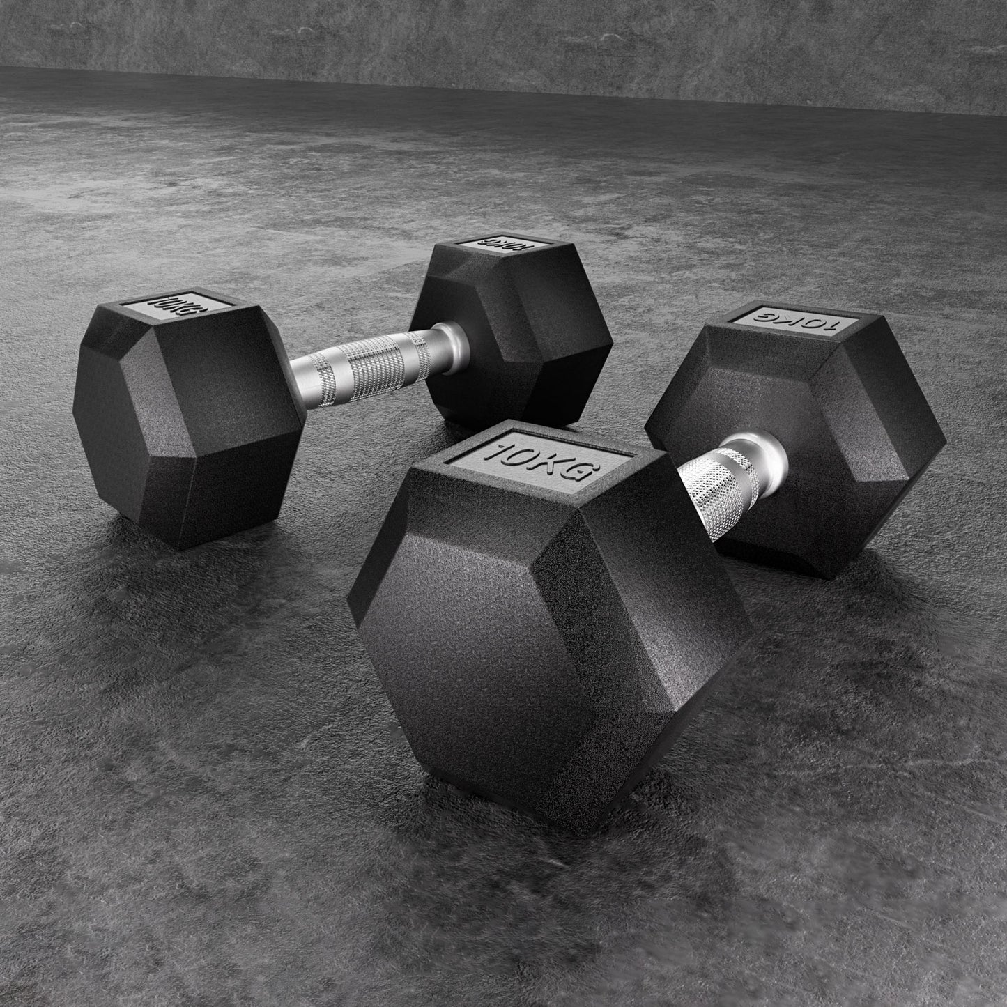 Marlook 20kg Hex Dumbbells Set Dumbbells Weights Lifting Bench Gym Workout 2x10kg