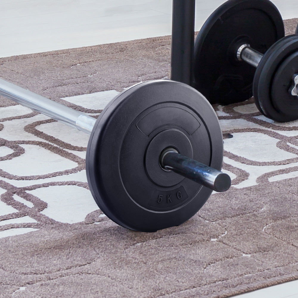 Marlook Weight Plates Standard 2X 5kg Barbell Plate Weight Lifting