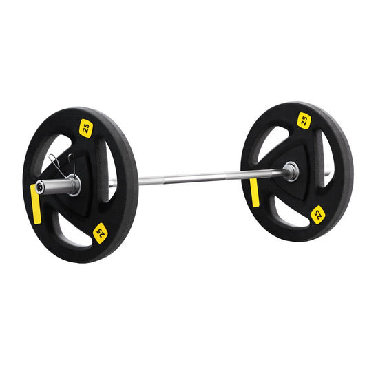 Marlook Barbells Set 56KG 120cm Dumbbells Barbells Plate Weight Lifting Home Gym Lifting