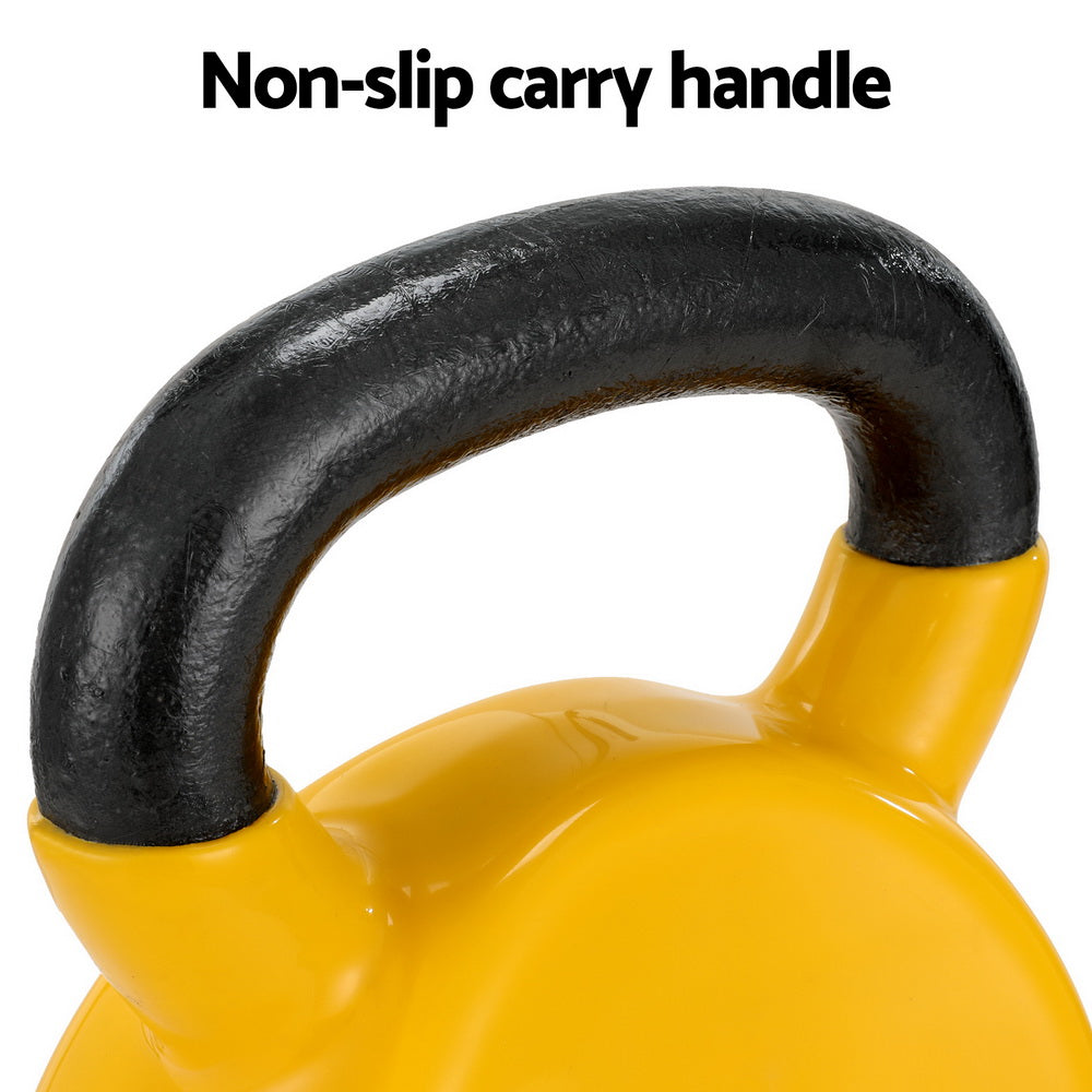 Marlook 20kg Kettlebell Set Weightlifting Bench Dumbbells Kettle Bell Gym Home