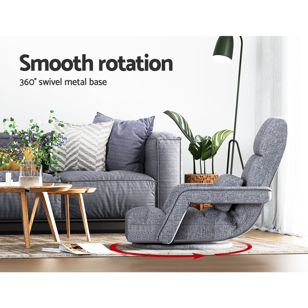 Marlook Floor Lounge Sofa Bed Swivel Grey