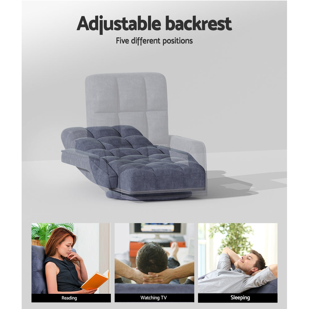 Marlook Floor Lounge Sofa Bed Swivel Charcoal
