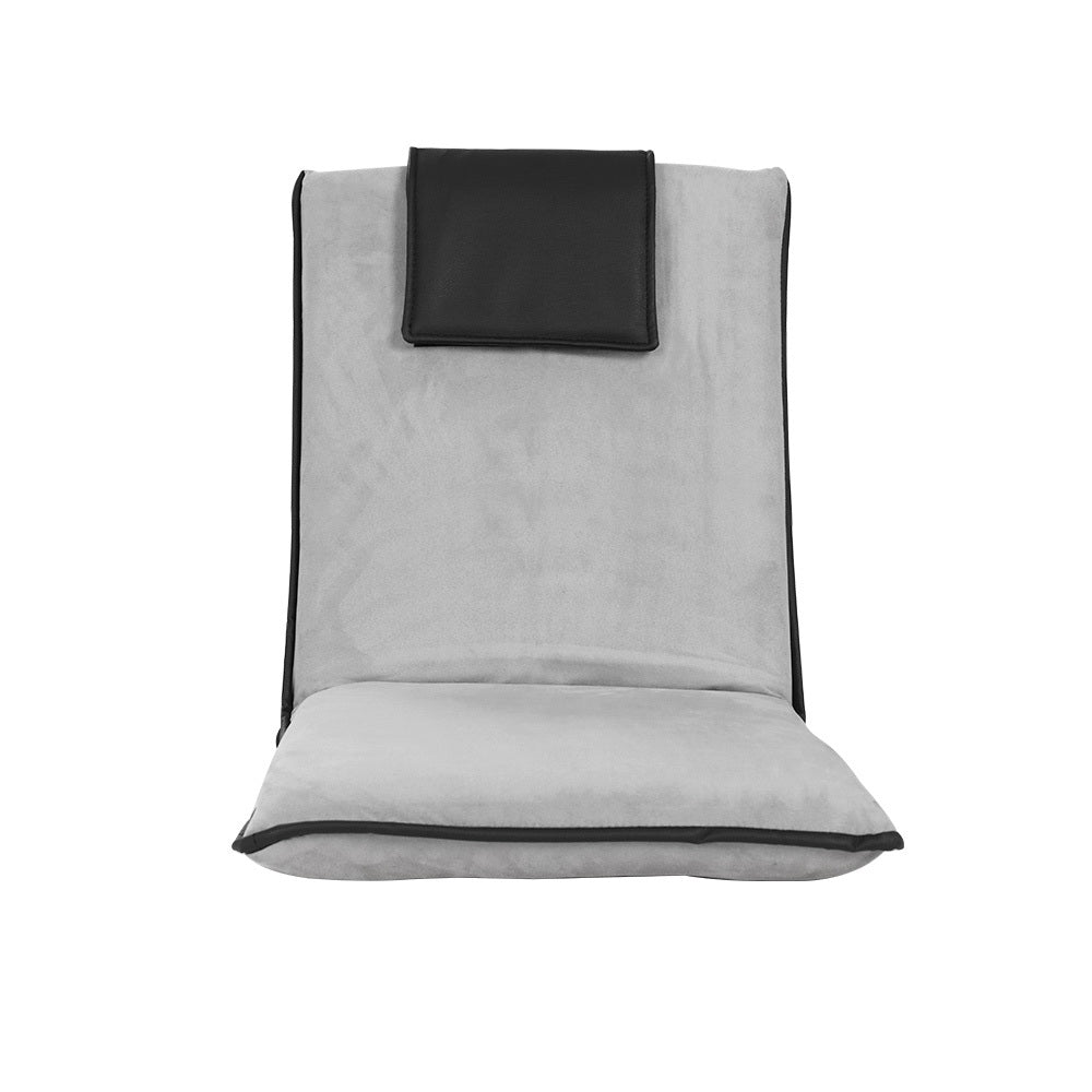 Marlook Floor Lounge Sofa Bed Couch Recliner Chair Folding Chair Cushion Grey