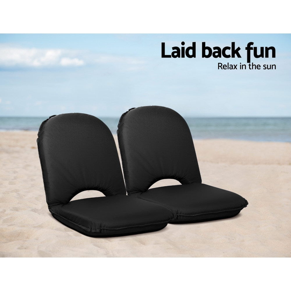 Marlook Floor Lounge Sofa Camping Chair Black