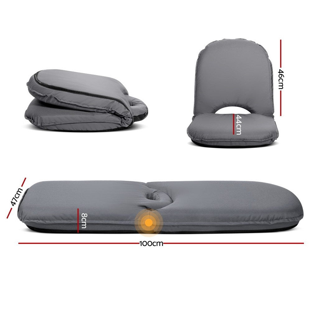 Marlook Floor Lounge Sofa Camping Chair Grey