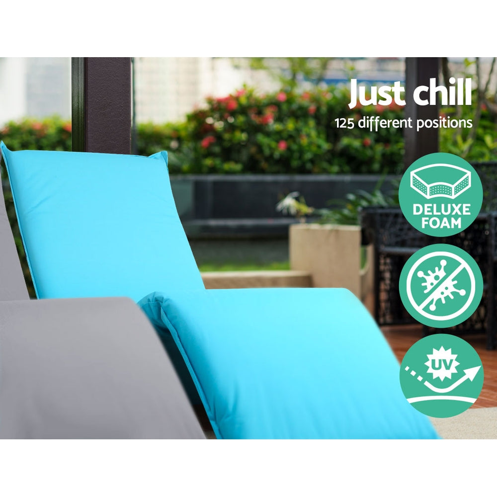 Marlook Floor Lounge Sofa Camping Chair Blue