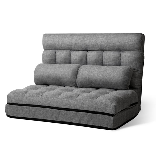 Marlook Lounge Sofa Bed 2-seater Grey Fabric