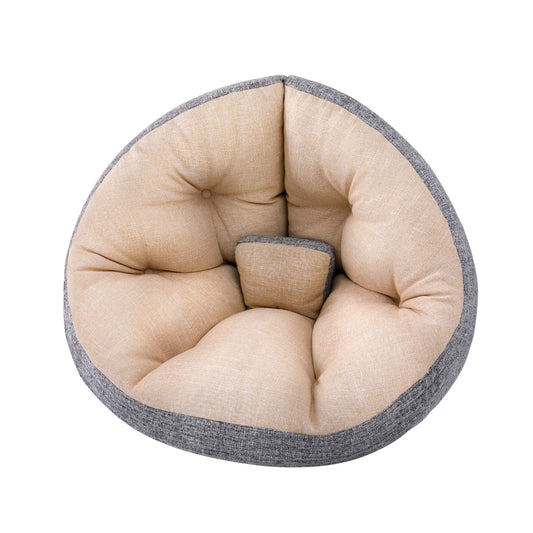 Marlook Floor Lounge Sofa Bed Chair Foldable Washable Beige