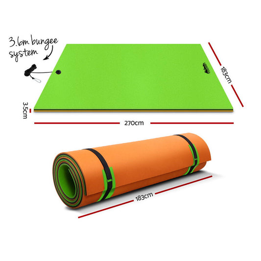 Marlook Floating Water Mat 2.7x1.8m Foam Pad Swimming Pool Island Platform