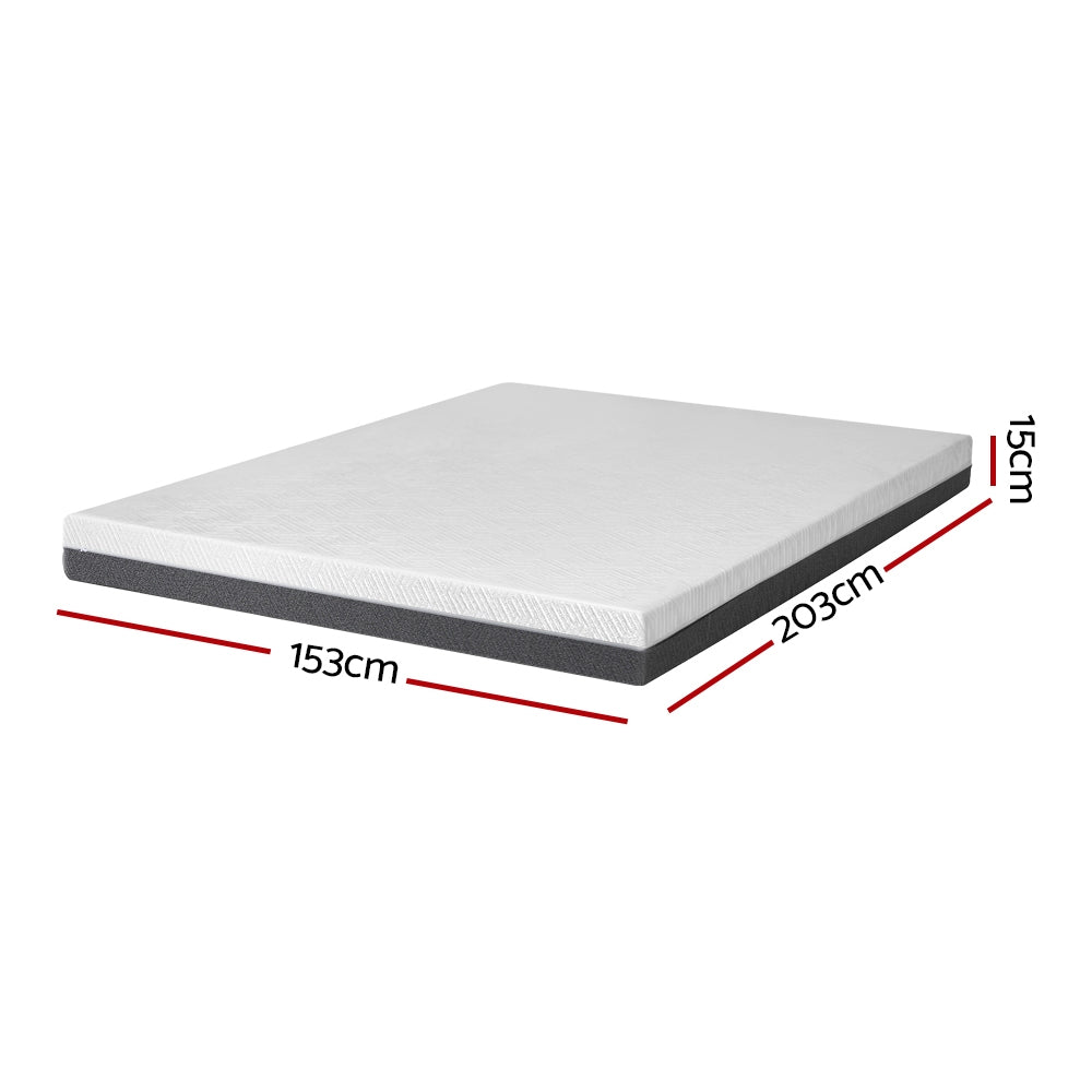 Marlook Bedding Memory Foam Mattress Bed Cool Gel Non Spring 15cm Queen