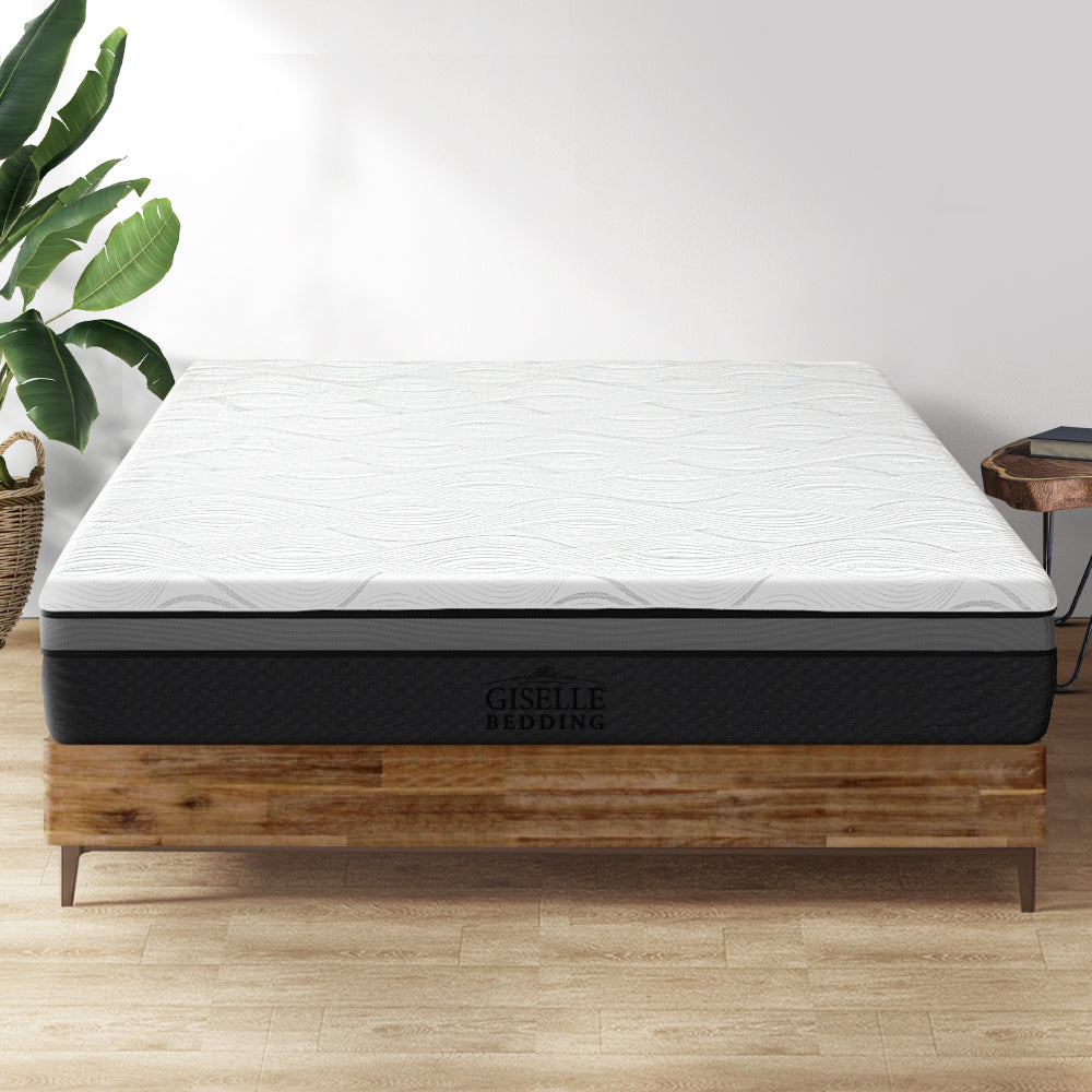 Marlook Bedding Memory Foam Mattress Bed Cool Gel Non Spring 25cm Queen