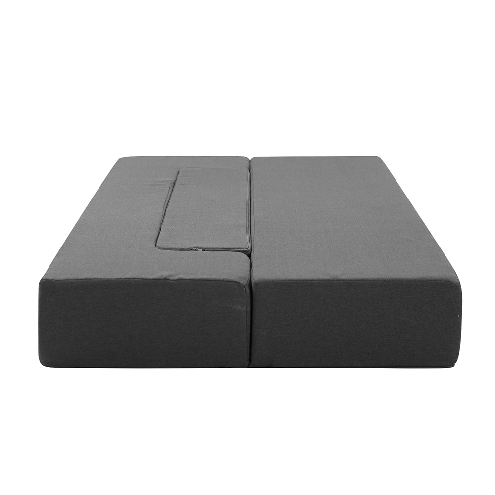 Marlook Bedding Foldable Mattress Folding Foam Sofa Bed Chair Grey