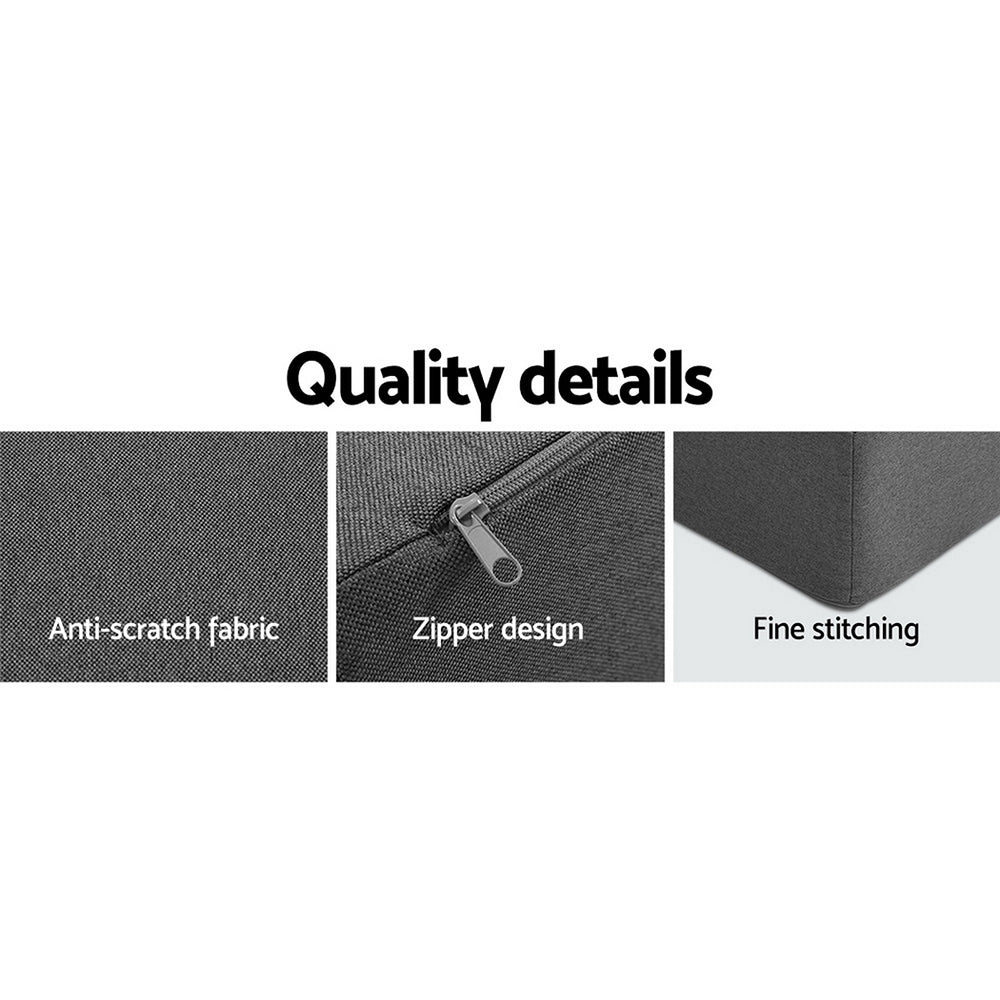 Marlook Bedding Foldable Mattress Folding Foam Sofa Bed Chair Grey