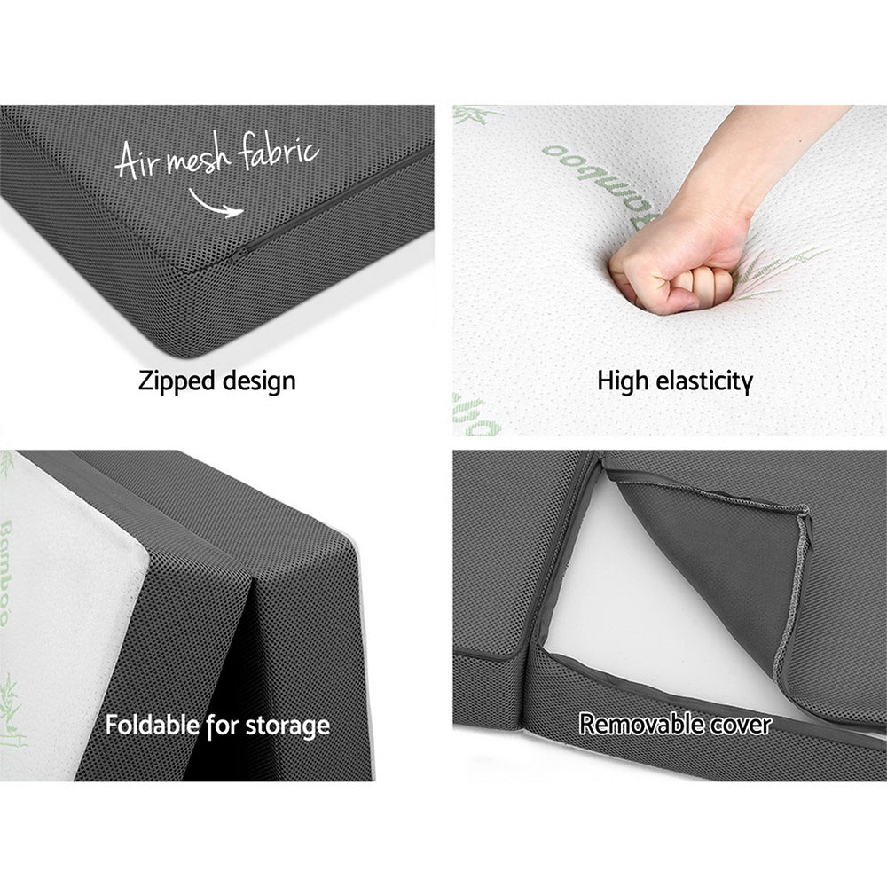 Marlook Bedding Foldable Mattress Folding Foam Single Bamboo
