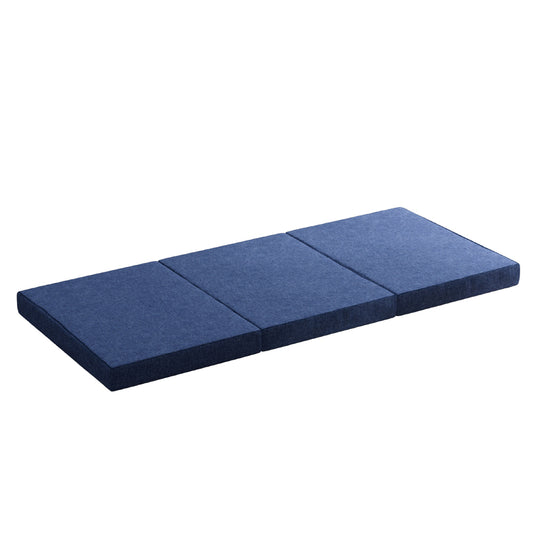 Marlook Bedding Foldable Mattress Folding Foam Single Blue