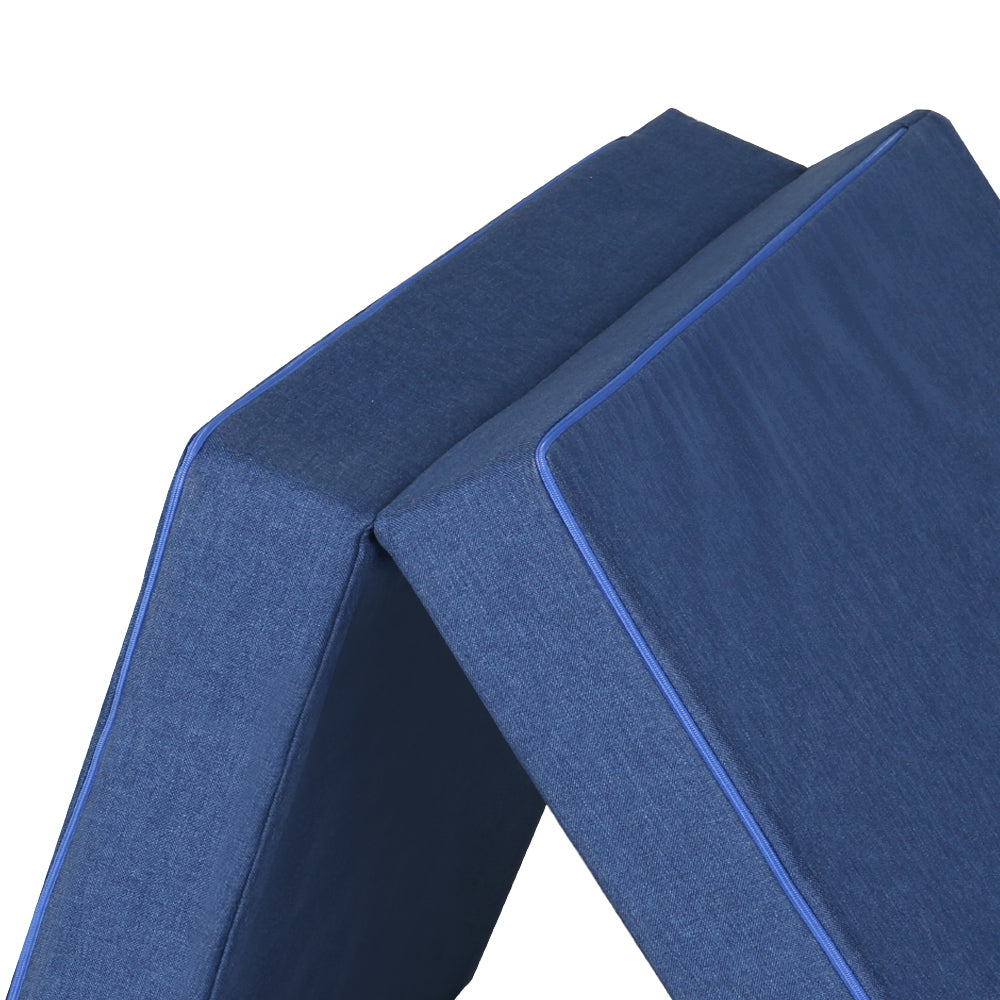 Marlook Bedding Foldable Mattress Folding Foam Single Blue