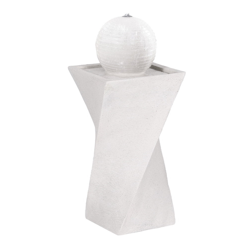 Marlook Solar Fountain Water Feature Bird Bath Outdoor Garden LED Lights Ball 85CM