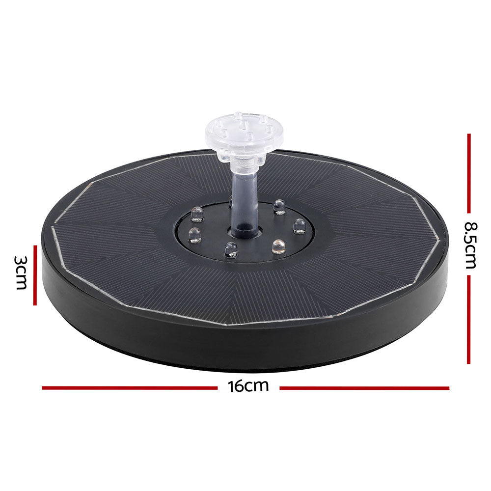 Marlook Floating Solar Pond Water Fountain Pump Outdoor Fountains LED Light