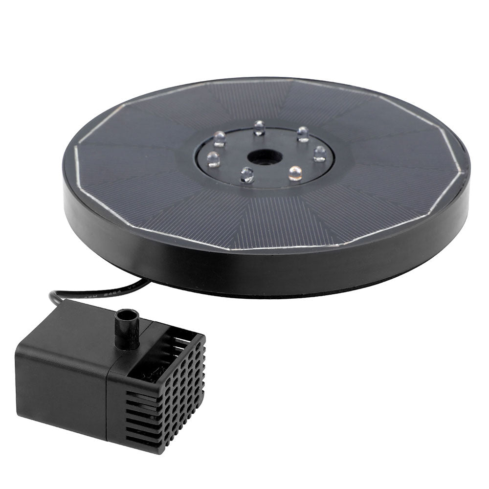 Marlook Floating Solar Pond Water Fountain Pump Outdoor Fountains LED Light