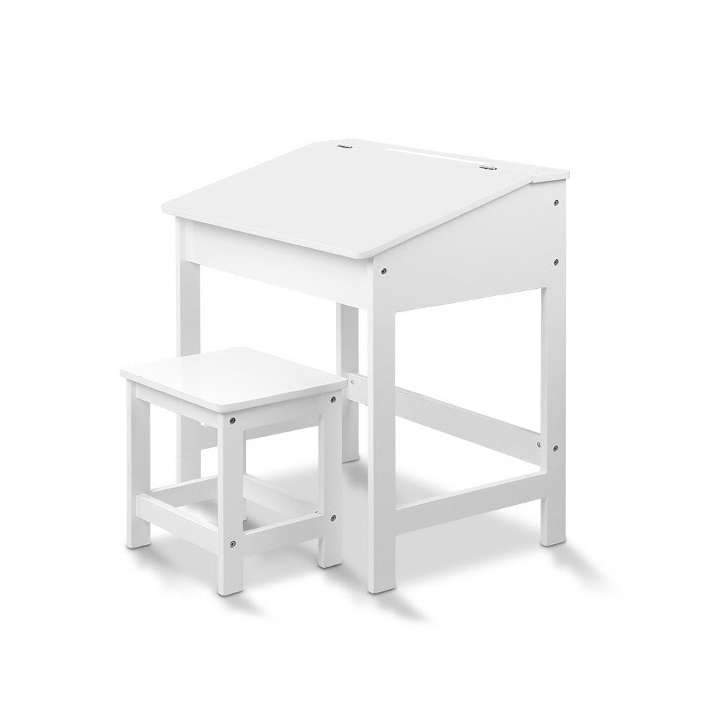 Marlook 2PCS Kids Table and Chairs Set Activity Children Playing Toys Study Desk