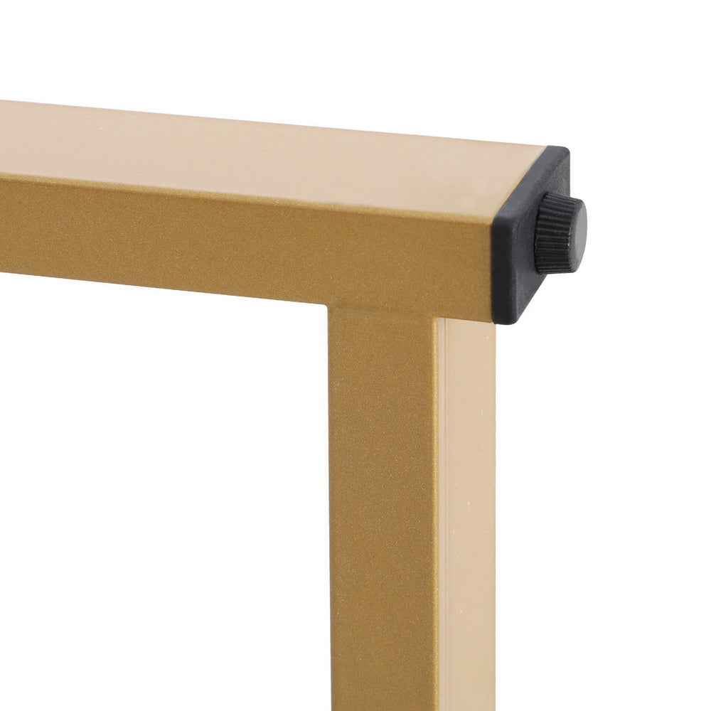 Marlook Bar Table Dining Storage Shelf Wine Rack Home Kitchen Office Desk Gold