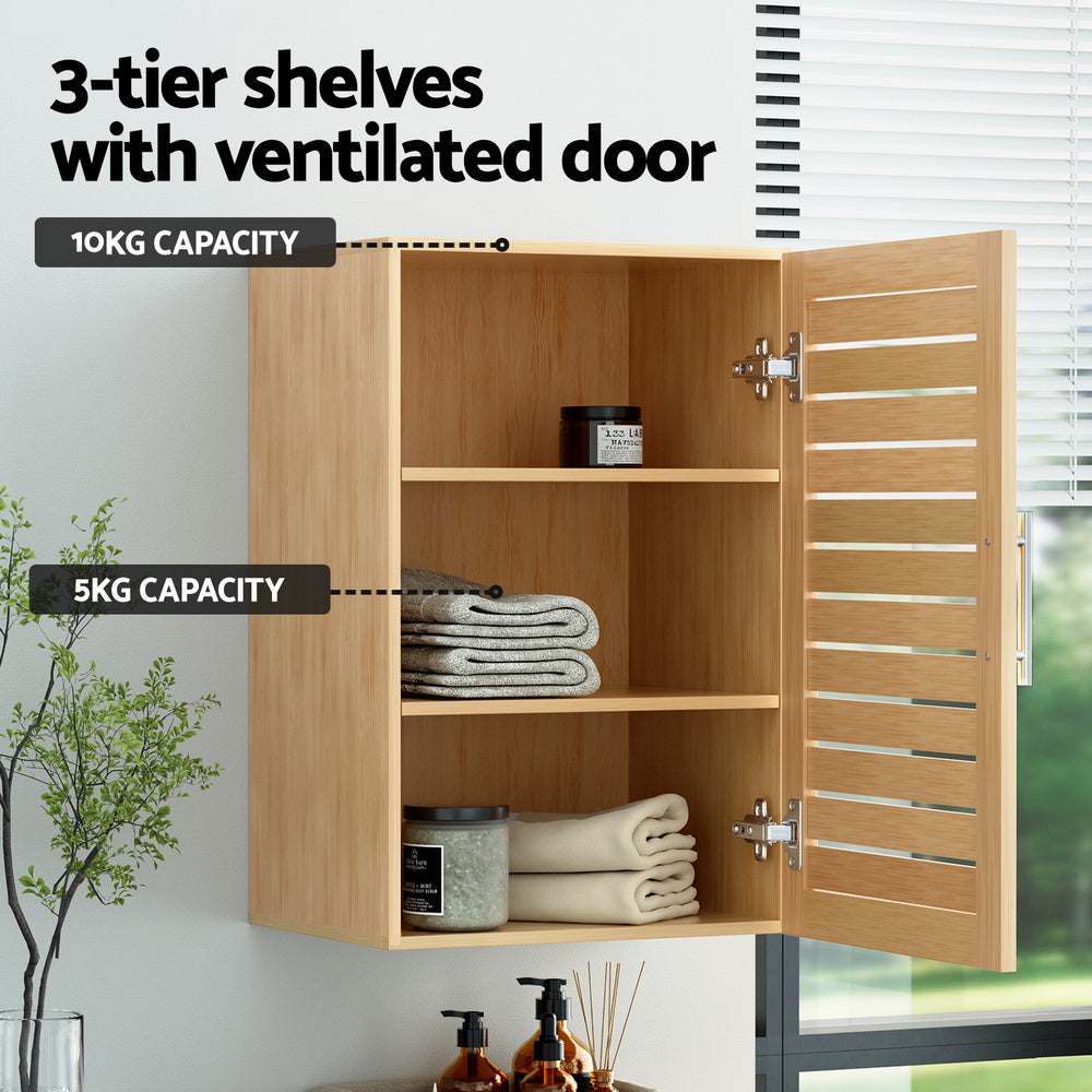 Marlook Bathroom Storage Cabinet 70cm Medicine 2 Tier Shelf Wall Mounted JILL