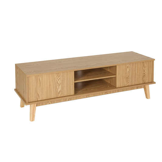 Marlook TV Cabinet Entertainment Unit Stand Storage Shelves TV Unit 140CM