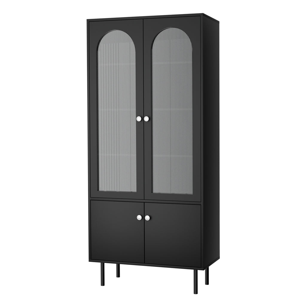 Marlook Buffet Sideboard Cupboard Cabinet Black