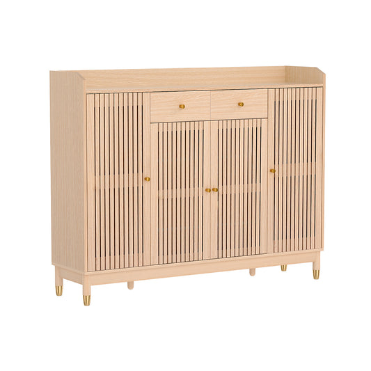 Marlook Shoe Rack Cabinet with Shelves 26 Pairs Pine