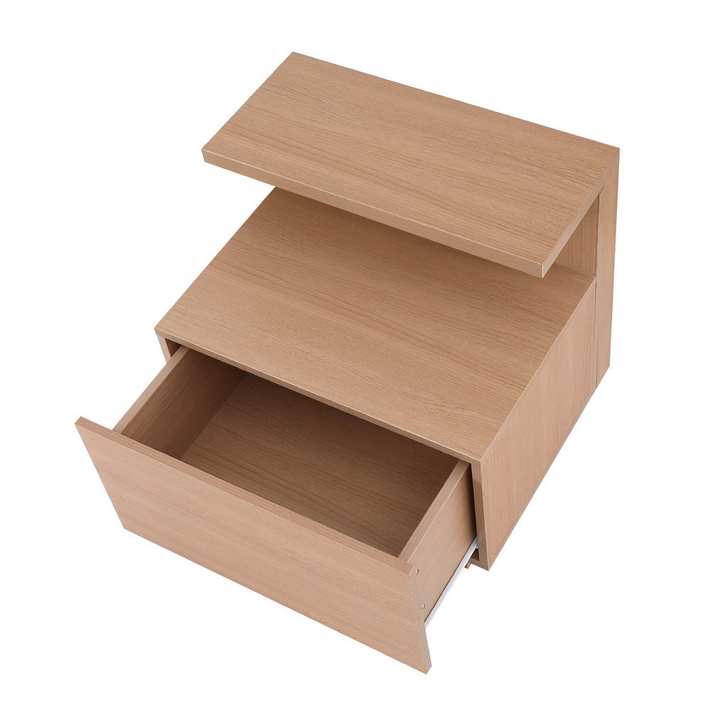Marlook Bedside Table 1 Drawer - Pine