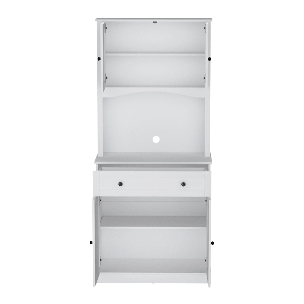 Marlook Buffet Sideboard Cabinet Cupboard Pantry Storage Shelves Hutch White