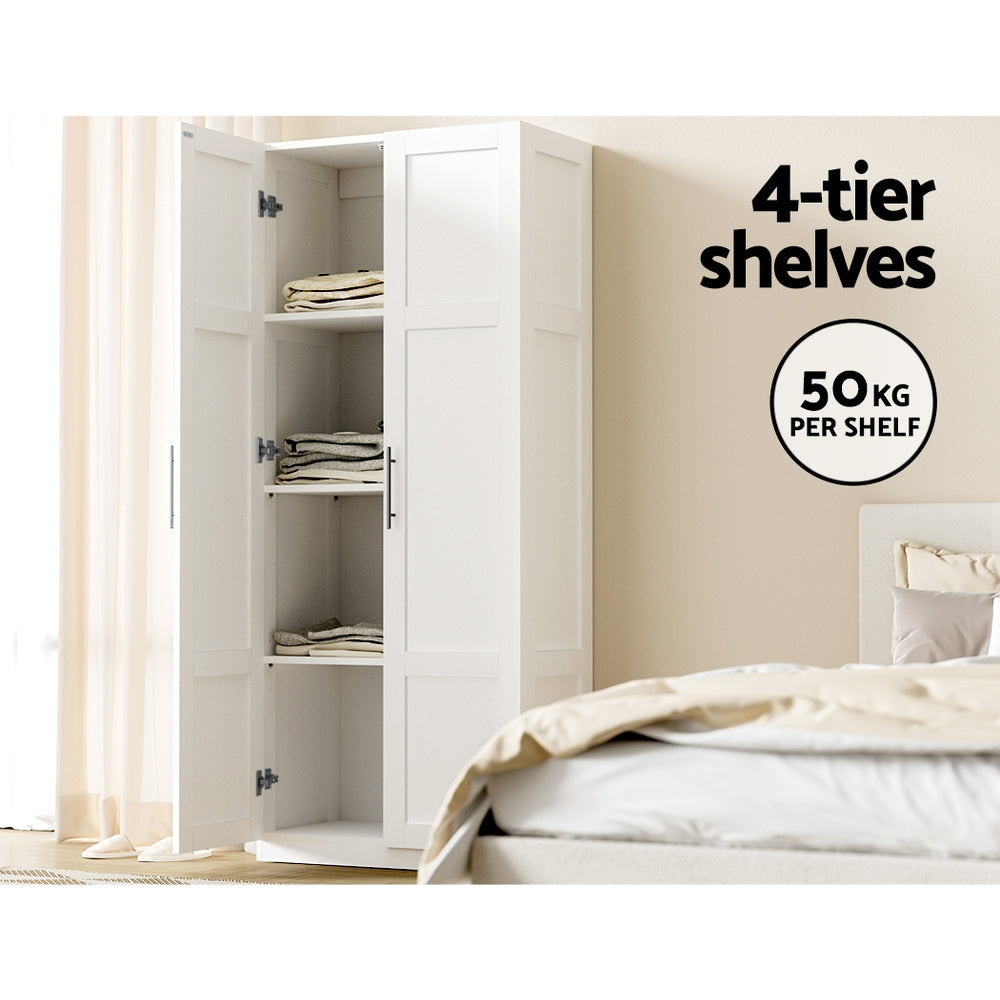 Marlook 2 Door Buffet Sideboard Cupboard Cabinet Pantry White