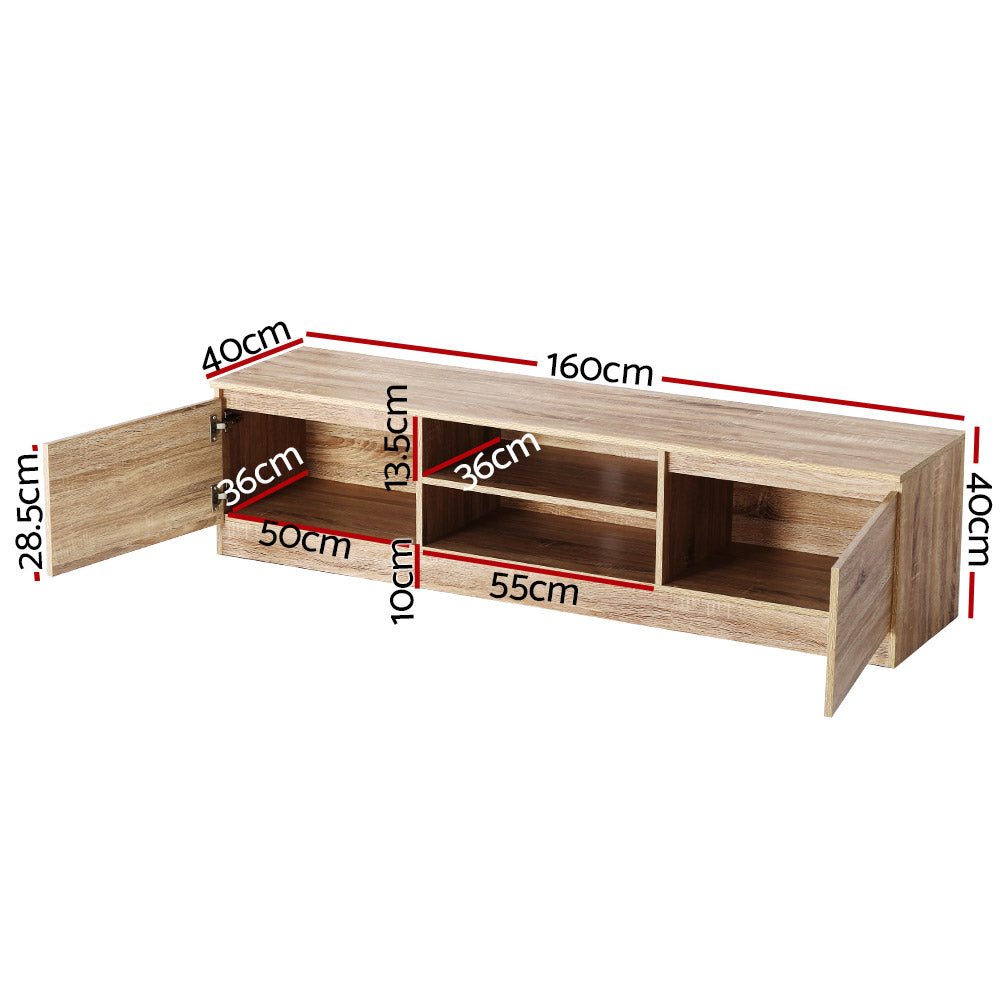 Marlook TV Cabinet Entertainment Unit 160cm Pine Charles