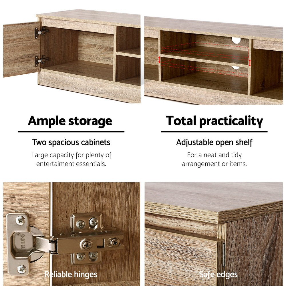 Marlook TV Cabinet Entertainment Unit 160cm Pine Charles