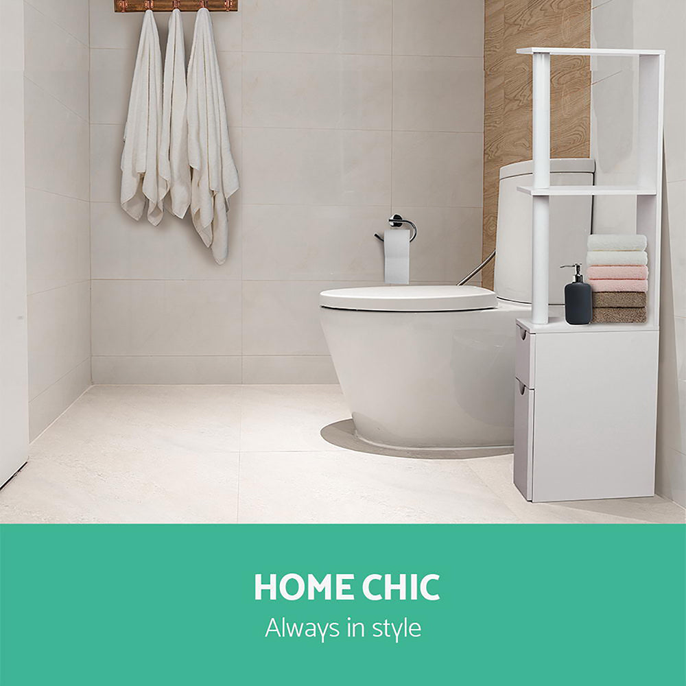 Marlook Bathroom Cabinet Storage 118cm Shelf White