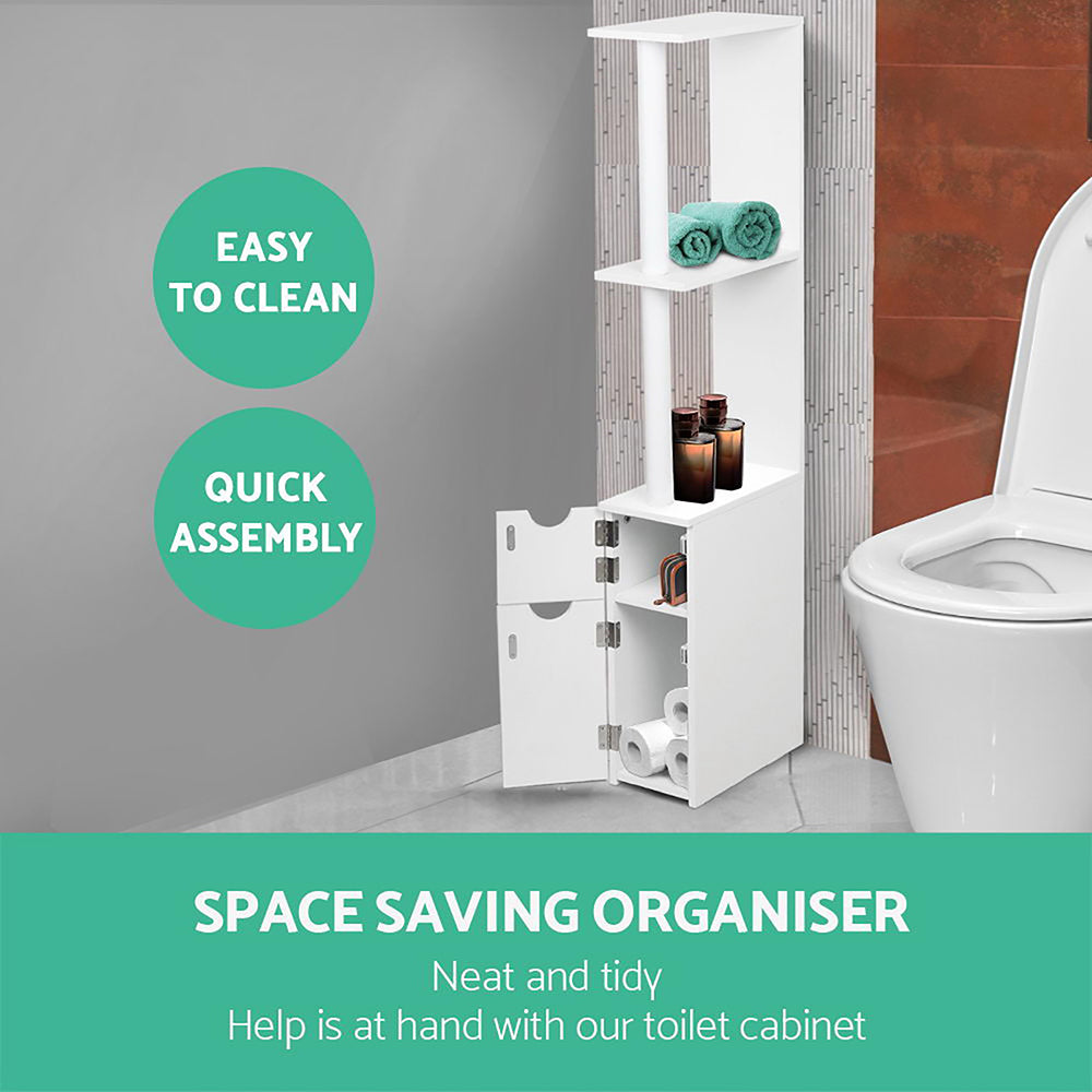 Marlook Bathroom Cabinet Storage 118cm Shelf White
