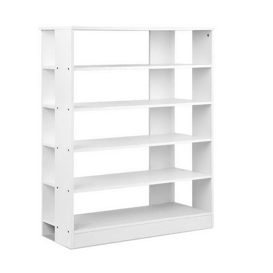 Marlook Shoe Rack Cabinet 30 Pairs 6-Tier Shelf White