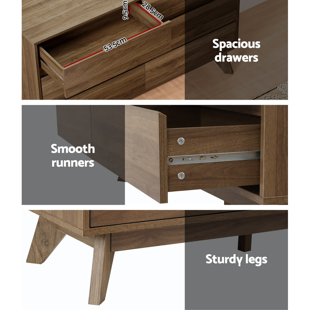 Marlook 6 Chest of Drawers - XAVI Walnut