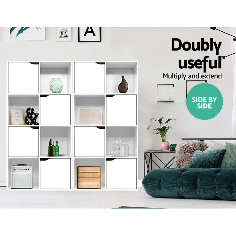 Marlook Bookshelf 8 Cube Shlef - DANA White