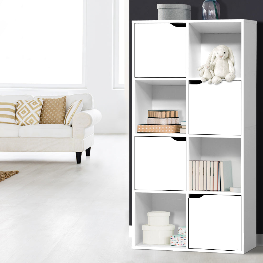 Marlook Bookshelf 8 Cube Shlef - DANA White